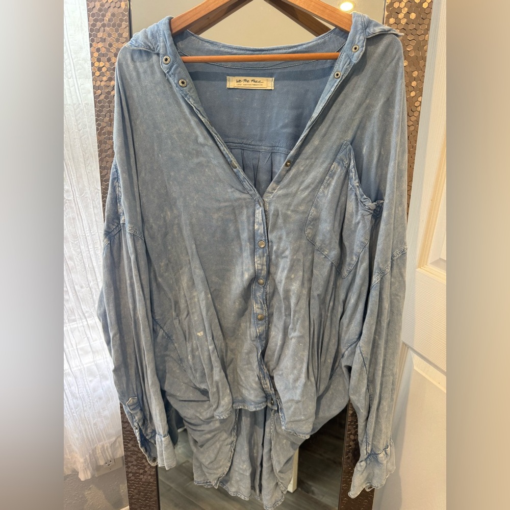 We The Free High Low Button Down